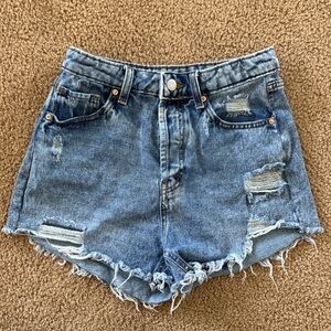 Wild Fable Blue Distressed Jean Shorts